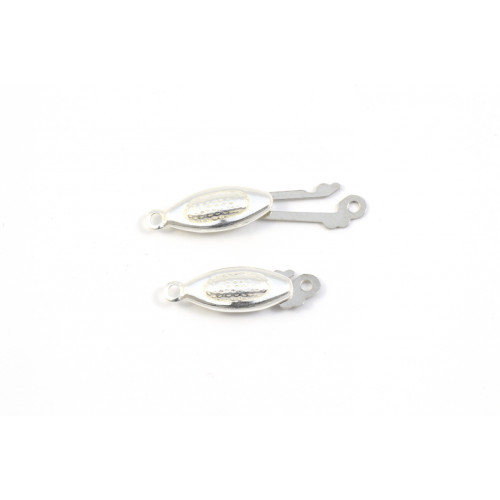 FISHOOK CLASP 12X5MM STERLING SILVER 
